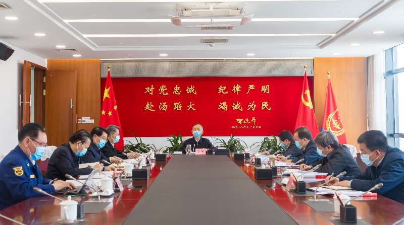 大鸡巴操全祼制服黑丝美女黄明在应急管理部党委会上强调 着力加强党委班子自...
